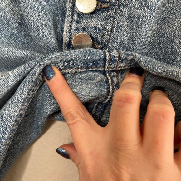 Reformation Womens High-Rise Button-Fly Liza High Straight jeans 29 - Picture 9 of 12